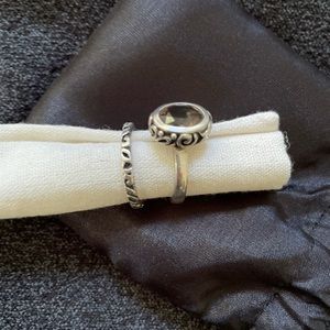 Silpada quartz sterling silver ring.